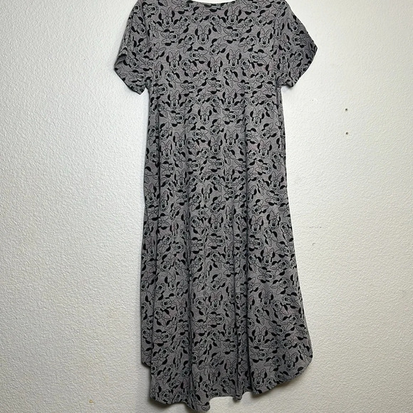 LulaRoe Minnie Mouse Flowy Midi Dress Short Sleeve Womens Size Small - Picture 2 of 9